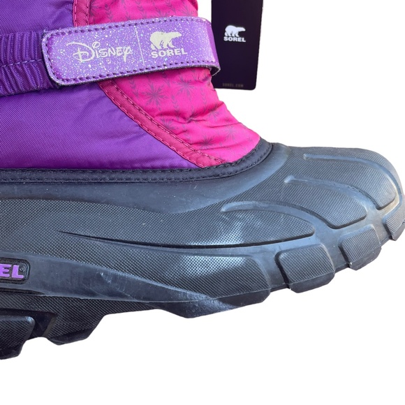 Sorel x Disney Frozen 2 Youth Flurry Snow Boots Sz 7 - Picture 4 of 11